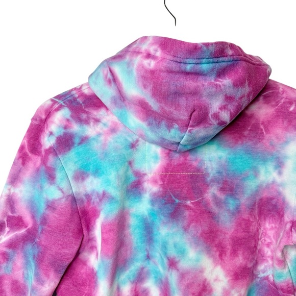 Aviator Nation Tie Dye Cropped Women’s Sweatshirt Hoodie Sz S - Picture 12 of 14